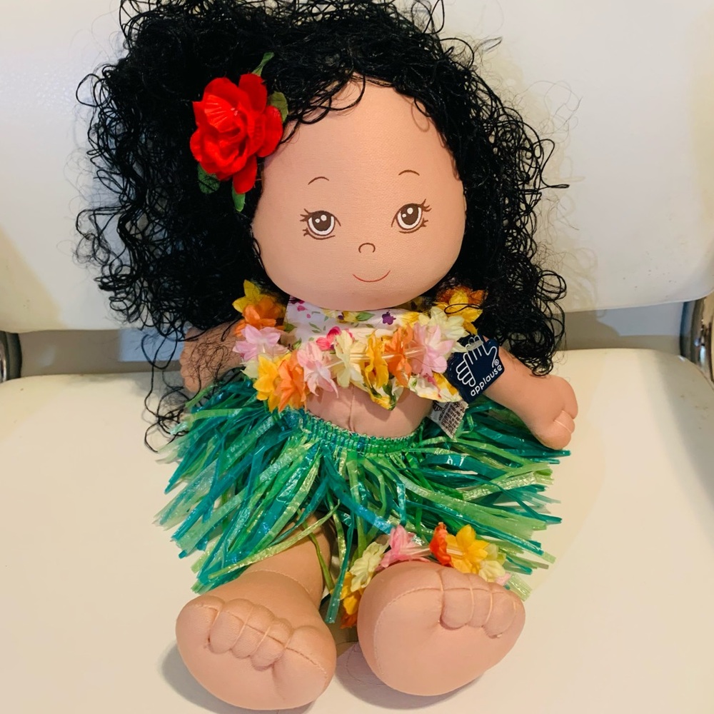 COPY - Vintage 1994 Applause Hula Lani Hawaiian collector kawaii plush Doll wit…